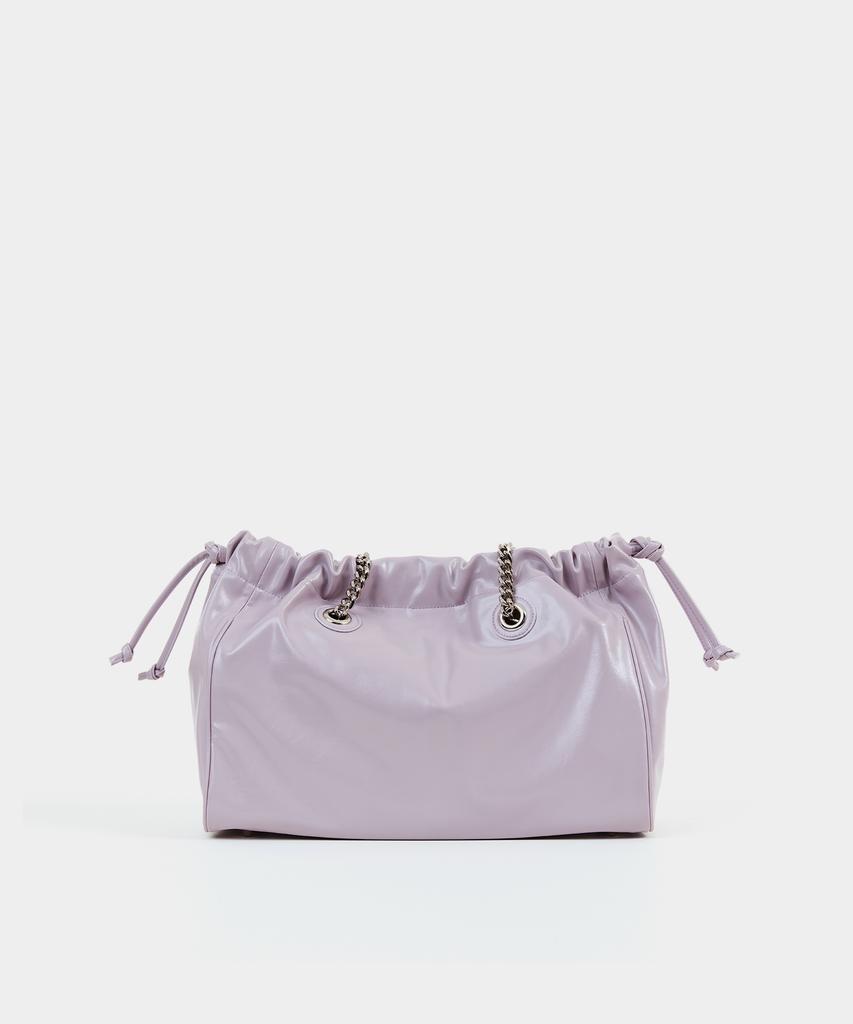 Badgigi Chain Square Drawstring Bag Purple