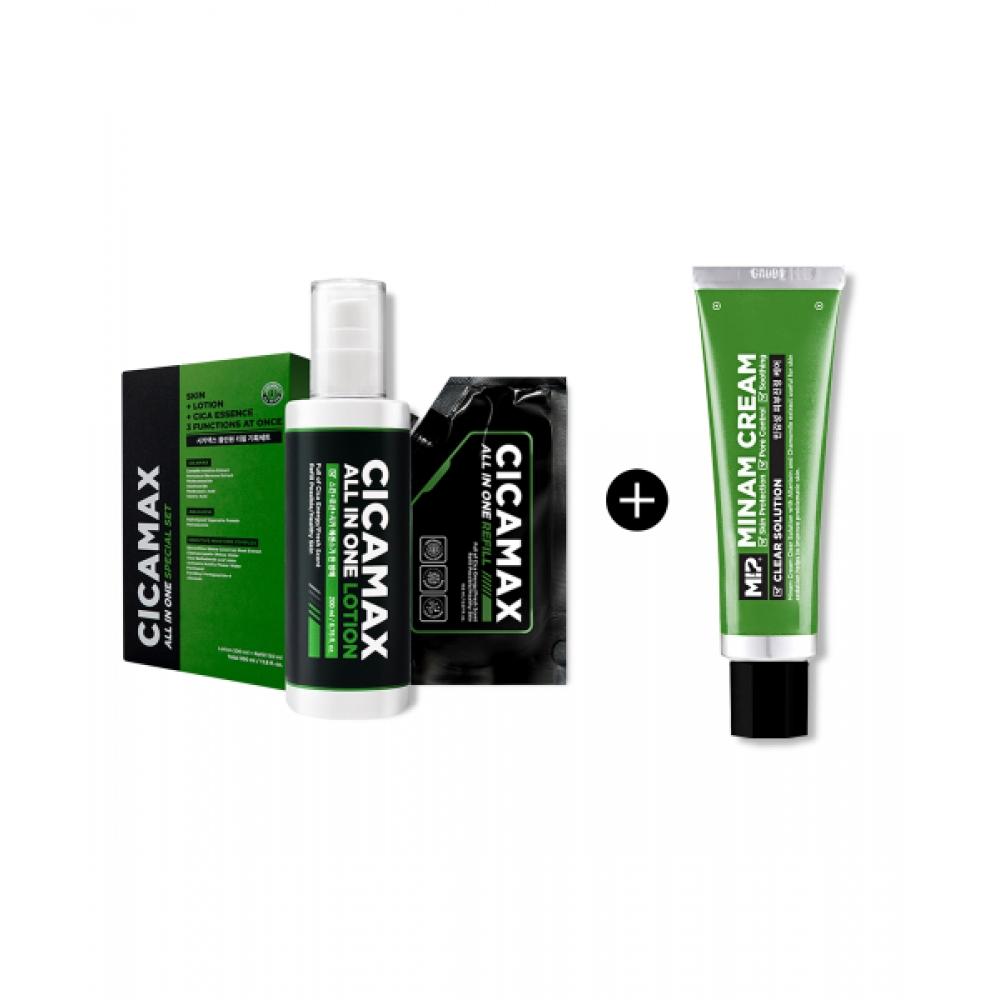 Mip All In One Lotion Set 350ml + Cica Cream Clear Solution 50ml NONE