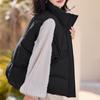 Moda Inverno Caldo Gilet Corto Donna Capispalla Elegante Spesso Senza Maniche Piumino Giubbotti da Donna