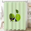 Funny Guitar Apple Shower Curtain Cute Fruit Music Lover Bathroom Decor Set Waterproof Washable Artistic Home Decor