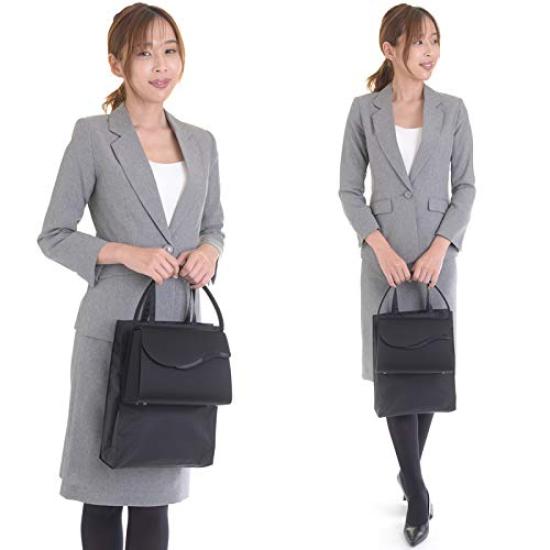 aurora Nylon Ox Sub-Bag, Made in Japan, A4 Size, Gusseted, Foldable