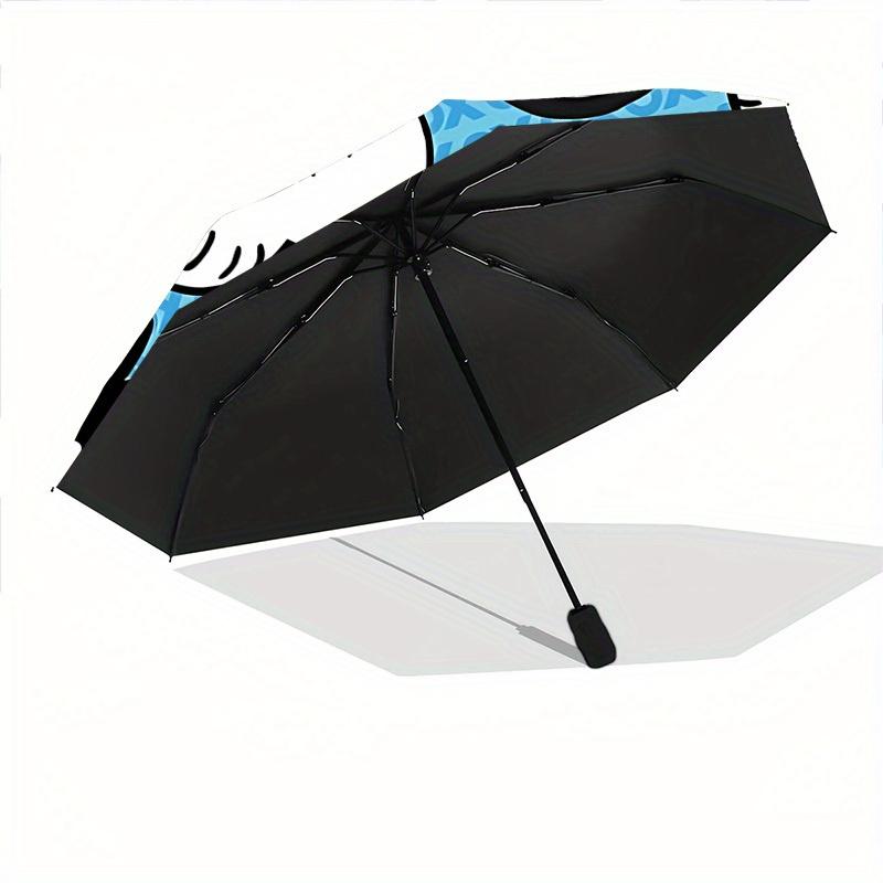 1pc Badtz-Maru Plushies Windproof Automatic Windproof Umbrella, Lightweight for Women/Men, Perfect Christmas Gift