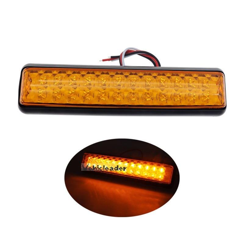 2x Amber White Red Led Truck Tail Lights 12V/24V Turn Reverse Stop Signal Lamp Trailer Rear Light UTE Campers For Lorry Caravan