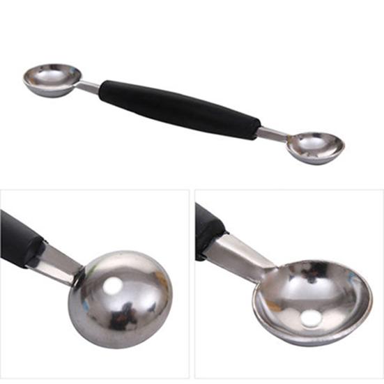 Double-end Melon Ball Portable Practical Double-end Fruit Mash Ice Cream Ball Scoop for Ice Cream Mashed Potatoes Fruits