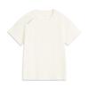 Li Ning CF Outdoor Series Solid Color Cool Comfort Skin-Friendly Antibacterial Short Sleeve T-Shirt Women T-Shirts Off-White ATSV196-1