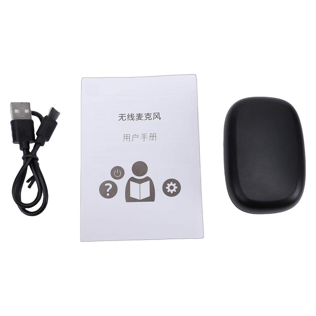 Wireless Lavalier Microphone AI Noise Cancelling High Fidelity for Video Music Singing Recording