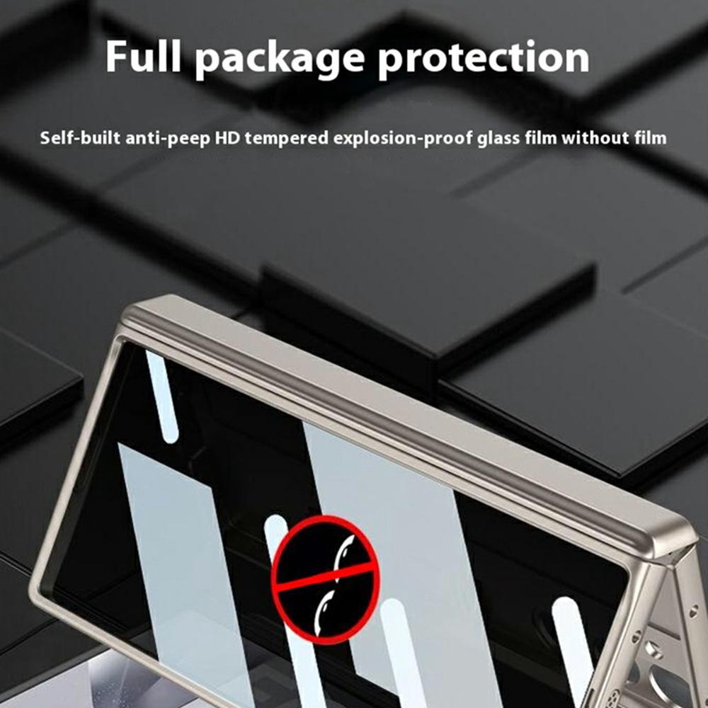GKK For Samsung Galaxy Z Fold6 5G Case Magnetic Hinge Hard PC Phone Cover with Privacy Screen Film