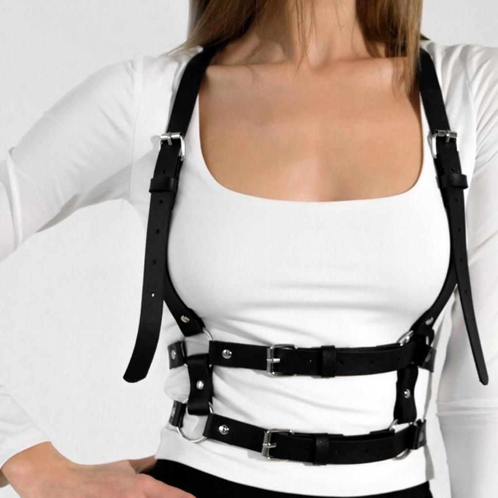 1 Stück Damenmode Einfacher Taillen Mehrschichtgürtel Verstellbarer Gothic-Gürtel Punk-Stil Bekleidungszubehör