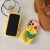 For iPhone 16 Pro Max Silicone Case Cute Chicken Design Shockproof Phone Back Cover