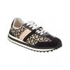 Ferragamo Gancini Canvas   Suede Sneaker Black
