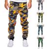 Herrenhose Casual Jogger Camouflage Knöchelband Mittlere Taille Männliche Mode Cargo Casual Hose Coole Sport Streetwear Herbst