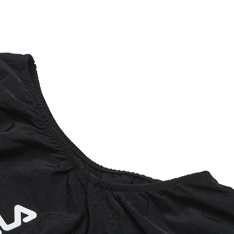 FILA Original Simple Comfortable Versatile Sleeveless Dress Women dresses Black F11W629304FBK