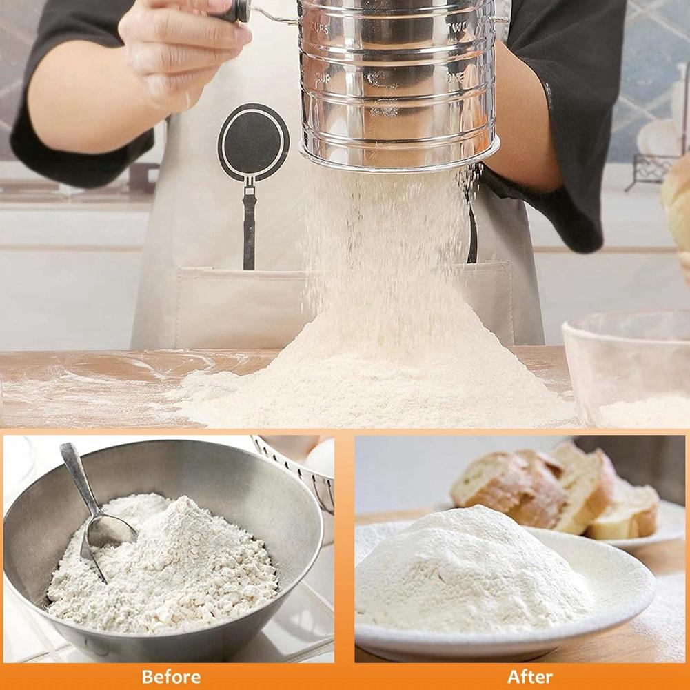 A25F-Pastry Cutter,Dough Blender,Flour Sifter And Biscuit Cutter,Stainless Steel Dough Cutter,Baking Dough Tools For Cookies серебряный