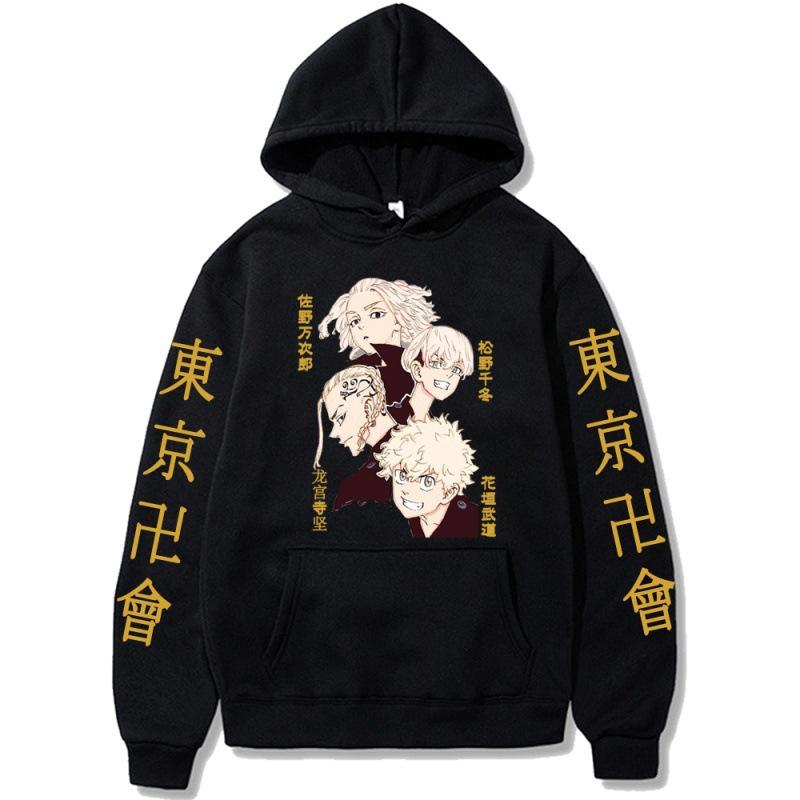 Tokyo Revengers Mikey Autumn Winter Men's Hoodie Unisex Pullover Men Vintage Graphic Hoody Tops Oversize Clothing