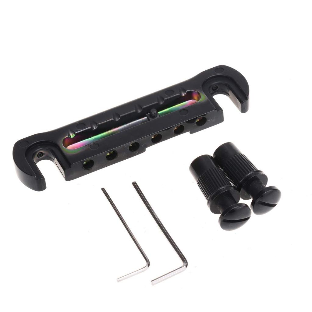 Wilkinson GTB Adjustable Wraparound for LP Les Paul Electric Black 10.4mm Bridge/Tailpiece Guitars,