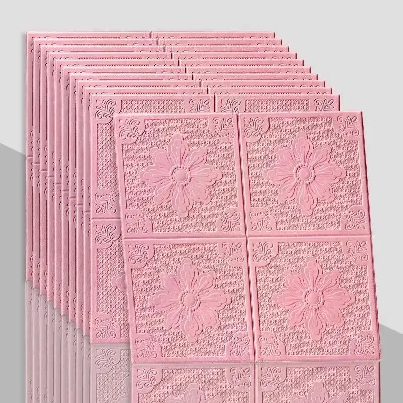 European Style Simple 3D Wall Stickers Ceiling TV Background Decor Wallpaper House Renovation Accessories Waterproof Decoration