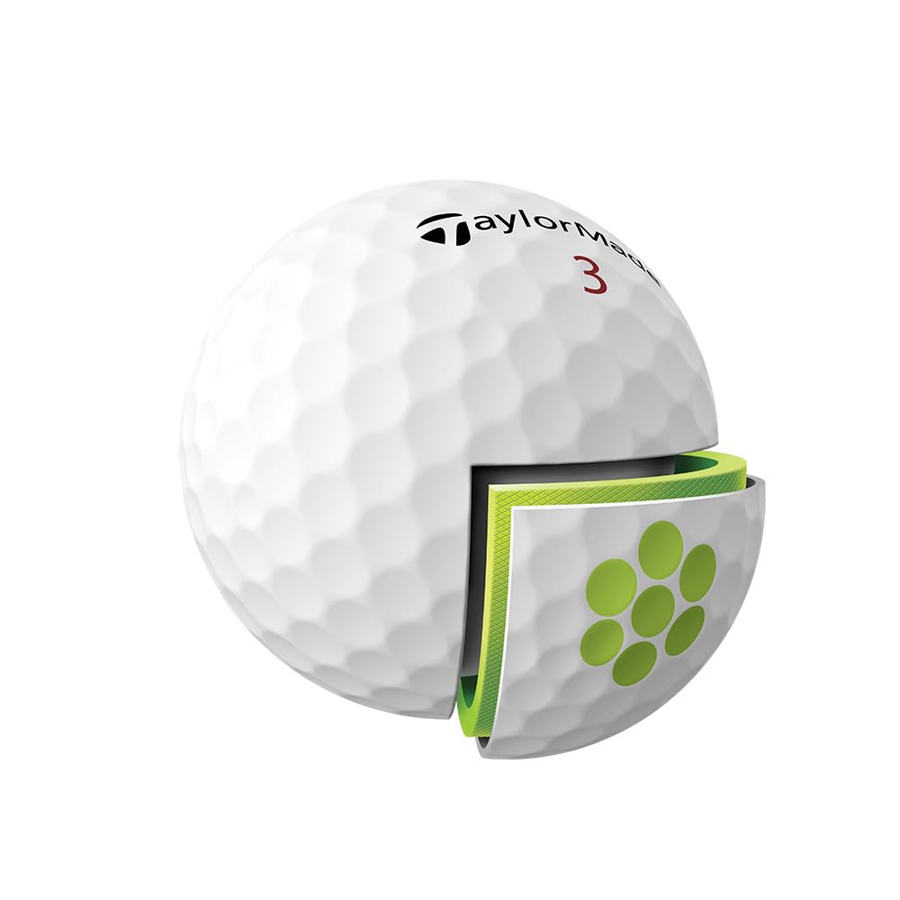 TaylorMade Tour Response SV Golf Balls (White/FF/Men's) - Pack of 3