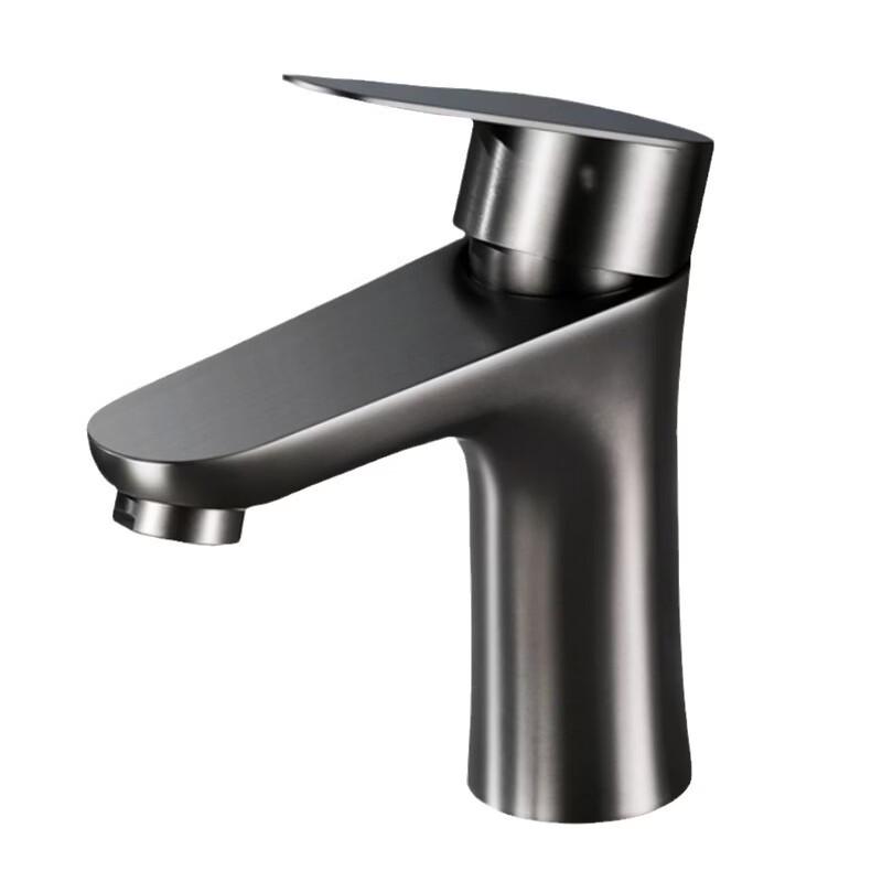 TLXT Gunmetal Grey Hot & Cold Basin Faucet