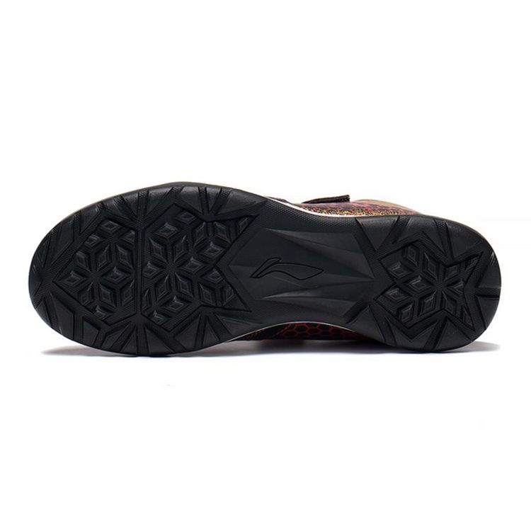 Li Ning Comfortable Durable Soccer Shoes Kids Footwear Red YKGS008-3