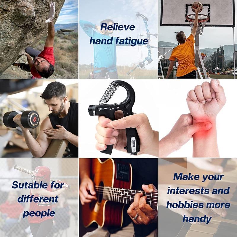 Hand Gripper Adjustable Resistance Hand Grip Strength Trainer Fingers Wrist Forearm Exerciser Adjustable Resistance
