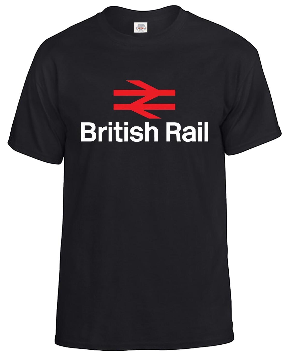 NEW BRITISH RAIL Retro Logo Symbol Heavy Cotton T-shirt Sizes from Small To 5XL S разноцветный