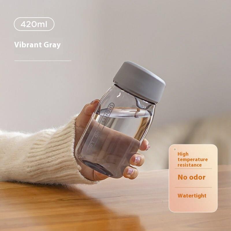 420Ml/600Ml Plastic Water Bottle Leakproof Portable Anti Drop Water Cup Students Bottle Coffee Tea Cup Summer Drinkware