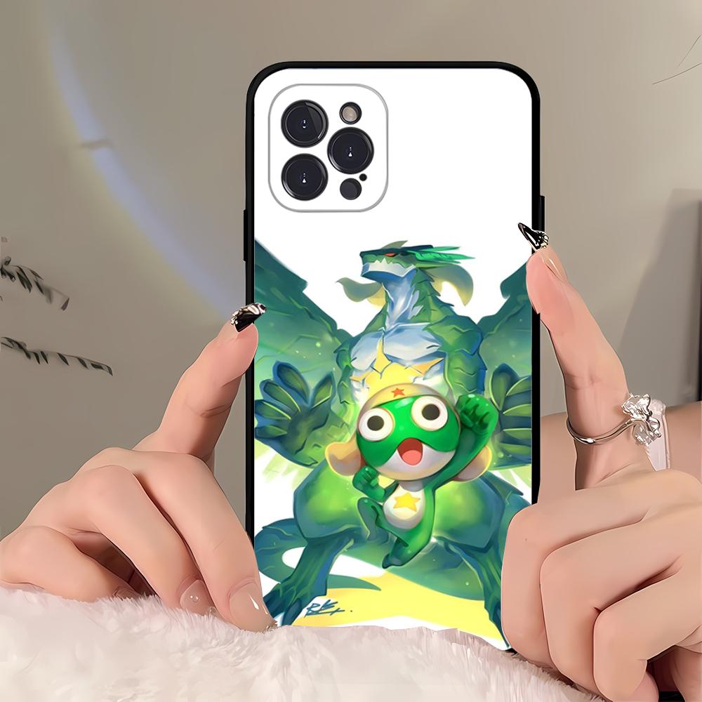 Cartoon Keroro Gunsou Frog  Phone Case For iPhone 16 15 14 11 12 13 Mini Pro XS Max Cover 6 7 8 Plus X Funda Shell