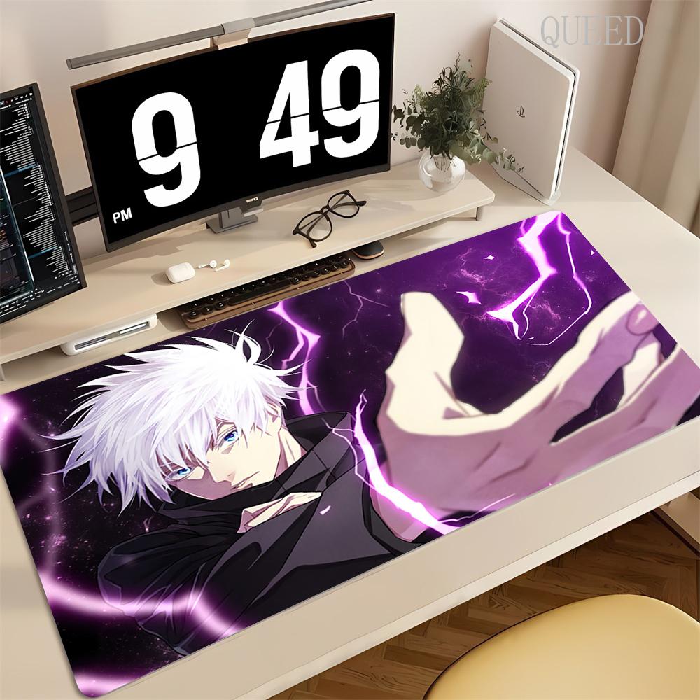 Tappetino per Mouse Grande 90x40CM Nero Anime Jujutsu Kaisen Ryomen Sukuna Tappetini Mouse XXL Accessori Gaming per PC Computer Tappetino da Scrivania Antiscivolo