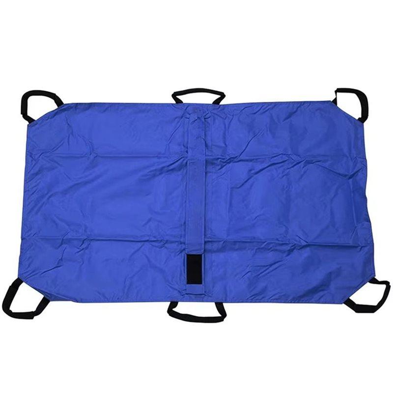 Foldable Dog Stretcher Waterproof Pet Transport Large Load Bearing With 6 Handles Blue