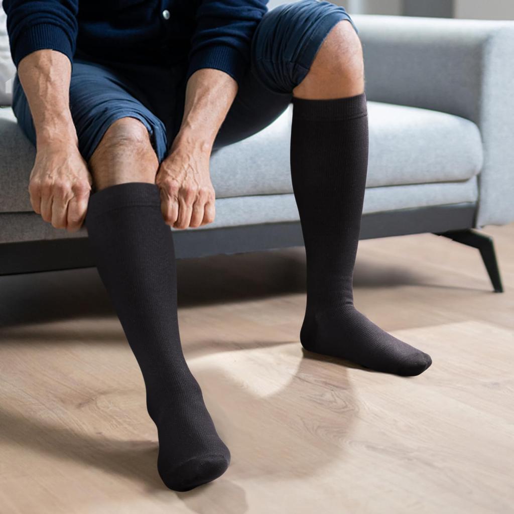YUEDGE Compression Summer High Standing Work Relieves Foot Perfect for Nurses and Black Women's Socks, Socks, Socks, Socks, 15-20mmHg, Fatigue,