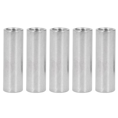 5PCS M12 Cylindrical Coupling Nuts 304 Stainless Steel Female Thread Round Connector Nut