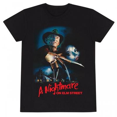 A Nightmare On Elm Street Unisex Volwassen Poster Logo T-shirt