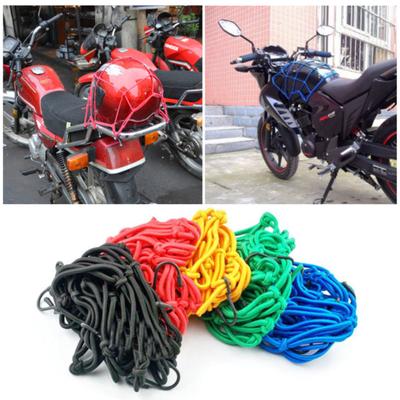 Rete portaoggetti da moto 12 pollici 6 ganci ecopelle
