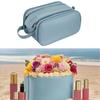 Double Zipper Multifunctional Makeup Bag Large Capacity Cosmetic Handbag  For Women