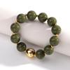 New Resin Round Beaded Chain Necklaces Bracelets for Women Man Statement Marbling Color Acrylic Choker Handmade Jewelry Gift