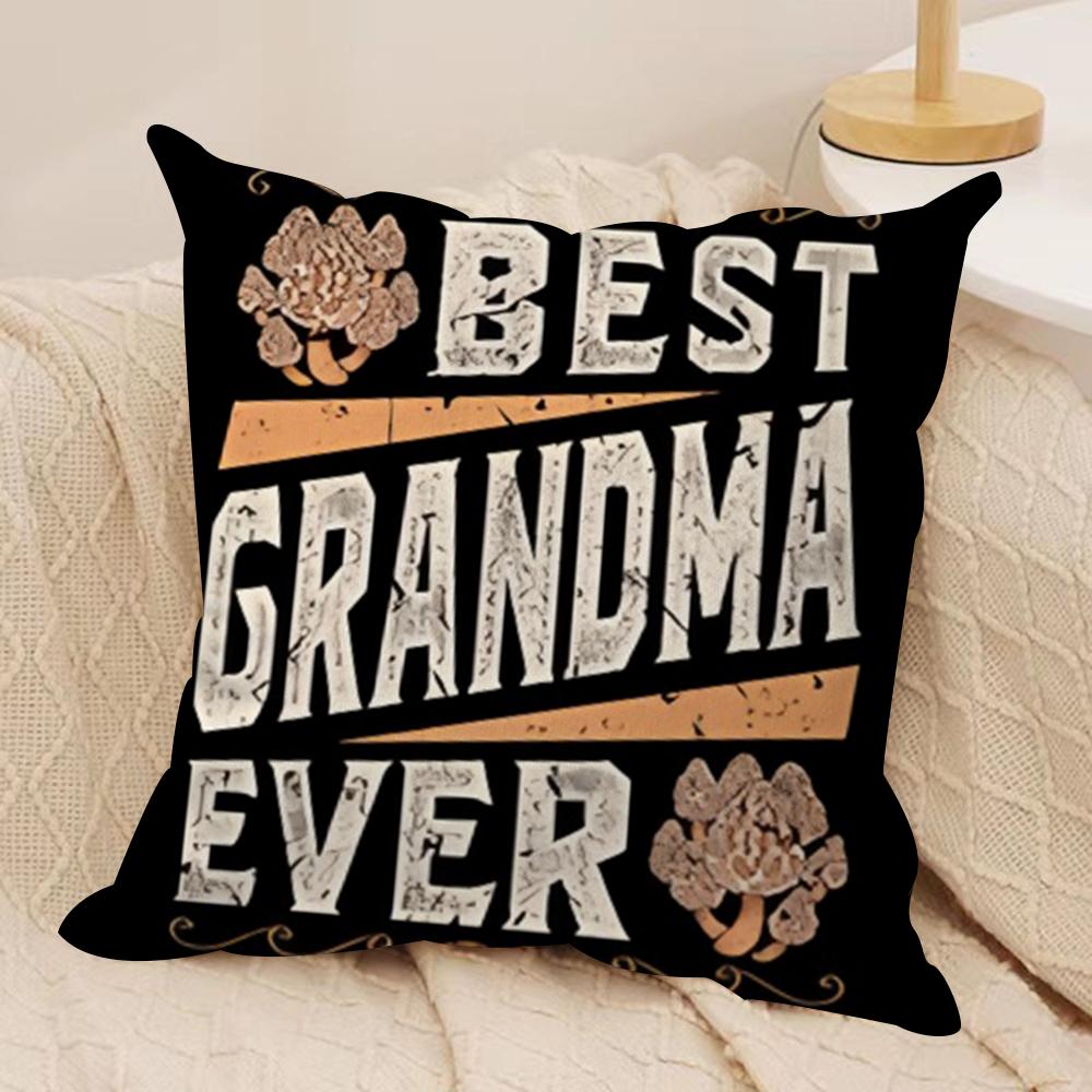 Best Grandparents Ever Cushion Cover Soft Plush Fabric DoubleSided Printed Cushion Covers for All Seasons Modern Home Decor