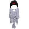 Thick Knit Beard Hat for Teen Handmade Funny Carnival Theater Performances Hat