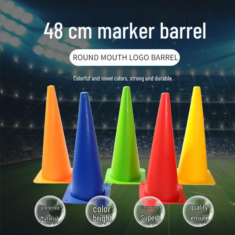 Маркерный конус 48 см для тренировок по футболу и баскетболу - Дизайн рожка для мороженого 48 cm оранжевый