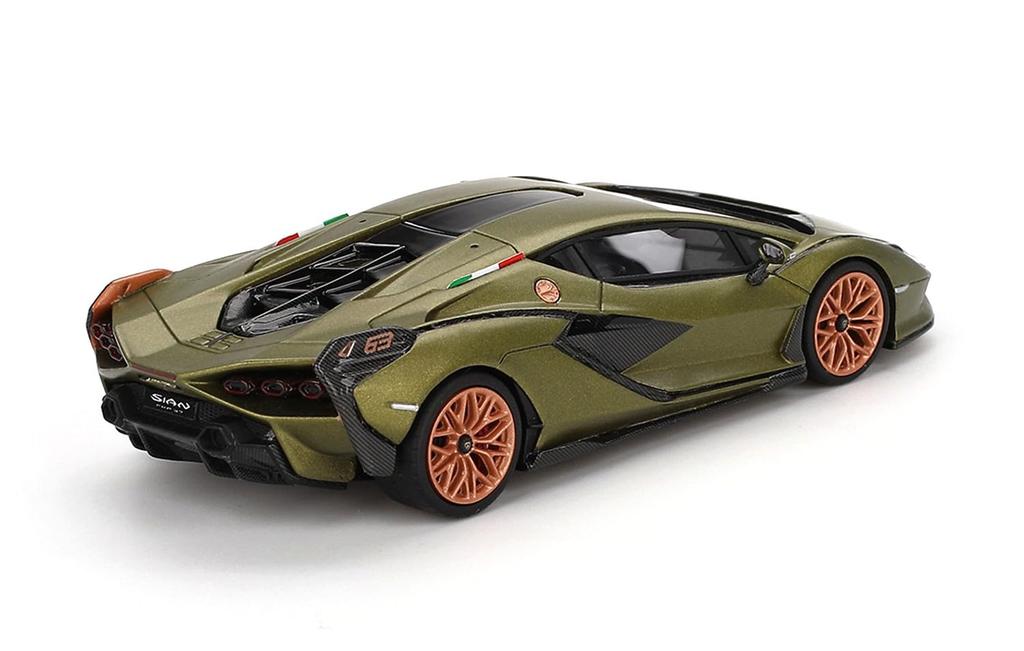 TSM MODEL 1/43 Scale Lamborghini Sián FKP 37 Verde Gea Matte (Matte Green) Finished Product TSM430829