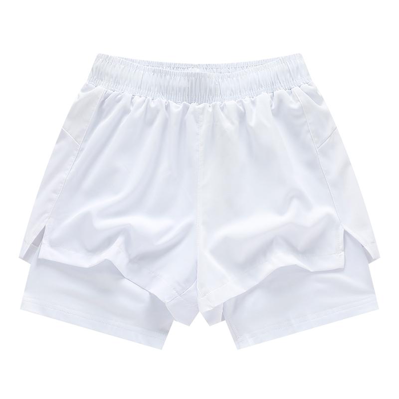 Pánské outdoorové běžecké šortky 2 v 1 Rychleschnoucí fitness trénink Dvouvrstvé tepláky Nové sportovní kalhoty na kulturistiku