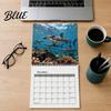 Daily Note Management Calendar with Calendar Sea 2027 Wall Tool Sharks Life Hanging Gift