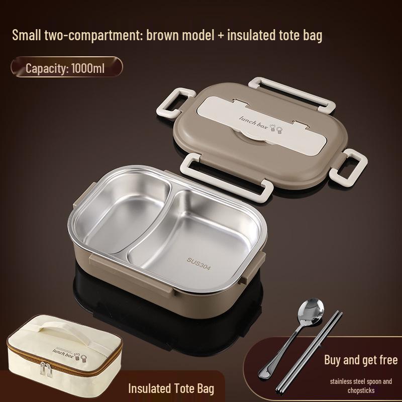 Bento Lunch Box Termica in Acciaio Inossidabile 304 - Ideale per Studenti e Lavoratori, Sigillata per la Freschezza, Regalo Perfetto o Uso Quotidiano