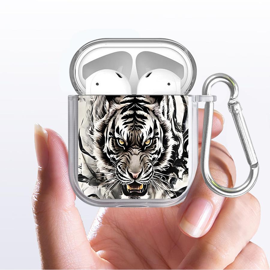 Case For Airpods 1 Pro3 Pro Pro2 4 2 3 Clear Earphone Cases Cover Animal Tiger Dragon