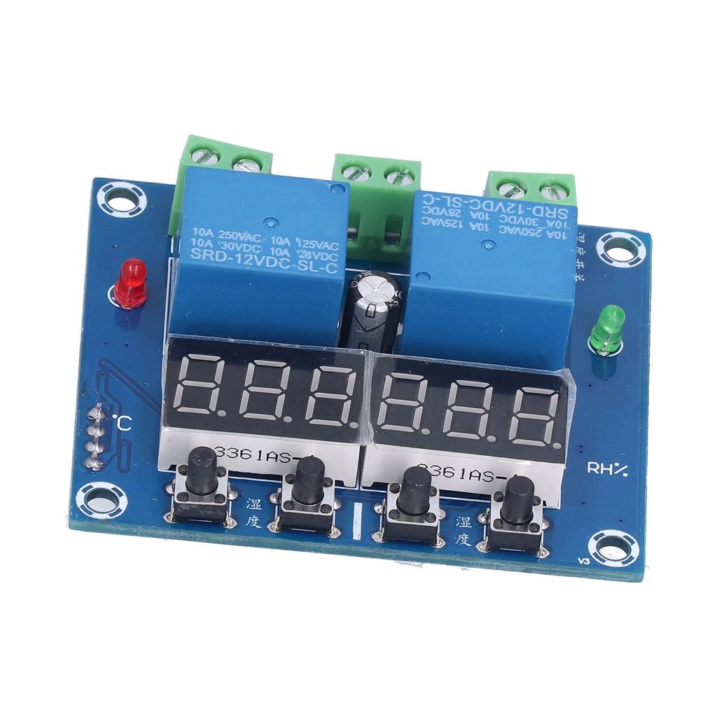 Temperature Humidity Control Module Digital Dual Output Automatic Thermostat Board with Sensor