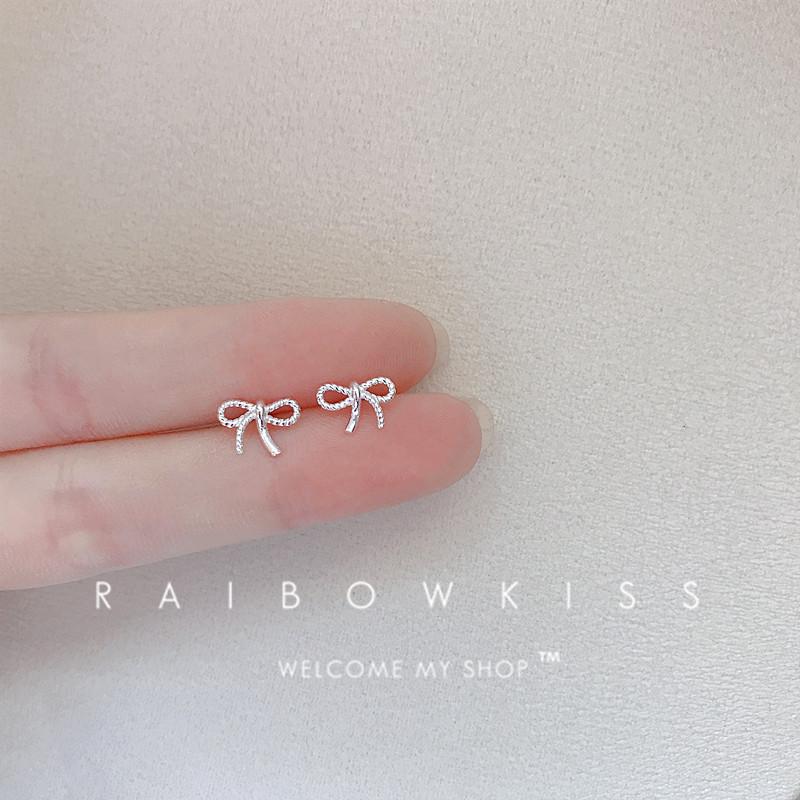 925 Silver Needles Silver Color Mini Star Heart Butterfly Stud Earrings for Women Hypoallergenic Daily Wear Ear Girls Pierc Gift