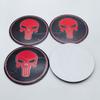 4pcs 45mm 56mm 65mm Skull Logo Emblem Car Stickers Accessories for Car Wheel Center Caps Hub Cap Rim Dust Cover Badge Replace
