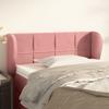 Headboard with Ears Pink 83 X 23 X 78 88 Cm Velvet