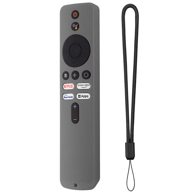 Tv Remote Control Case Shock Proof Silicone Protective Cover With Lanyard Compatible For Xiaomi