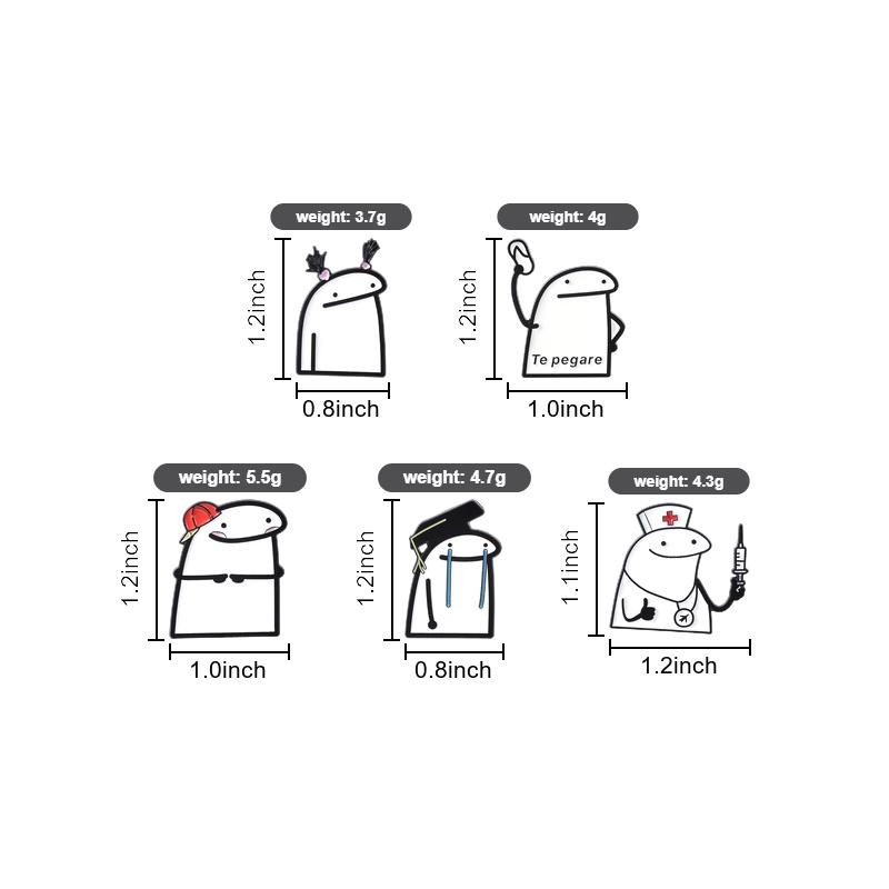 Meme Character Enamel Brooch Creative Cartoon Lapel Pin Funny Badge Exquisite Fashion Jewelry Gift For Friends Men Women