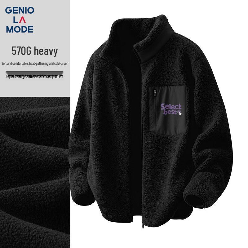 GENIOLAMODE Men's Heavyweight Fleece Jacket